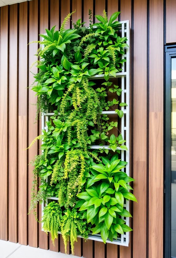 maximize space with vertical gardens