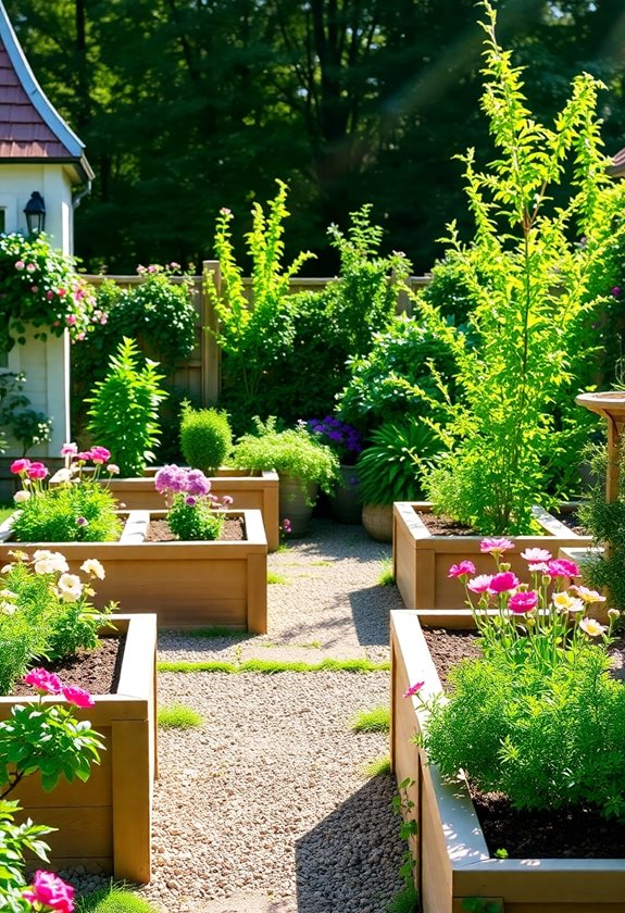 maximize sunlight with raised beds