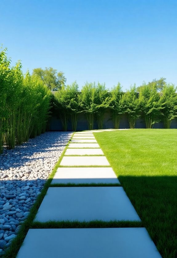 minimalist garden pathway design