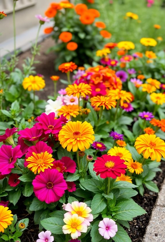 mixing annuals for beauty