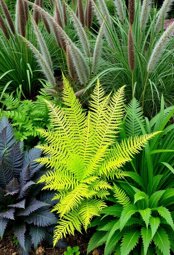 mixing foliage for contrast