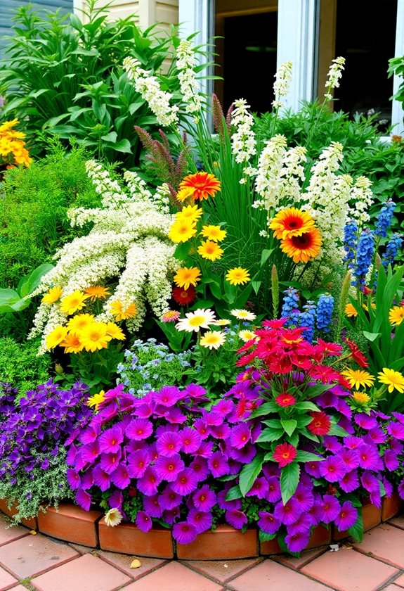 mixing plant heights creatively