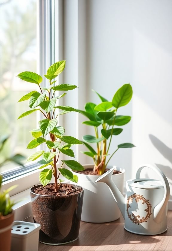 monitor plant watering practices
