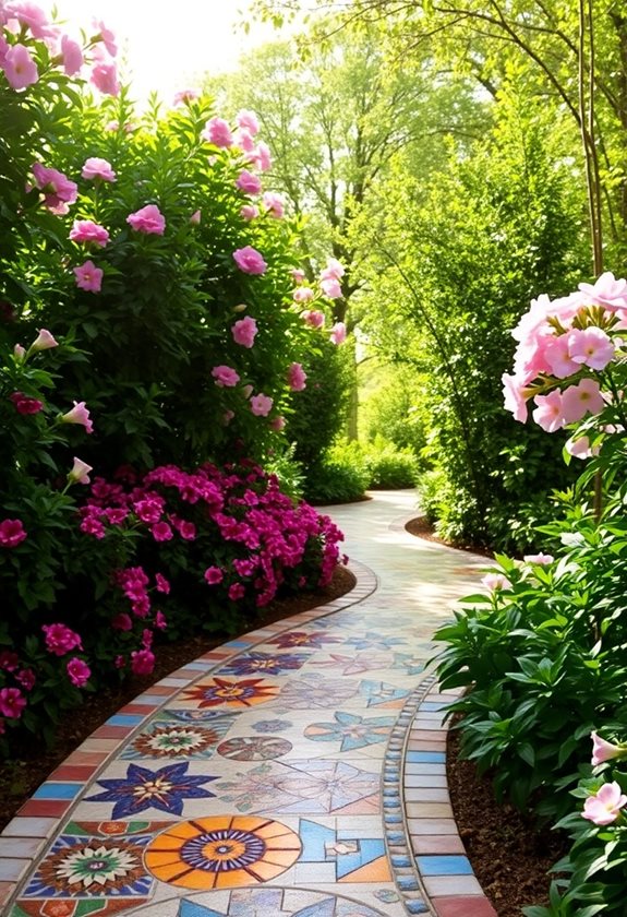 mosaic pathway garden design