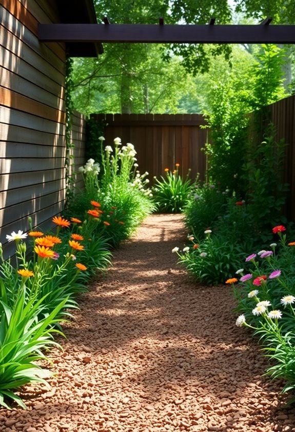 mulch and wood chip trails