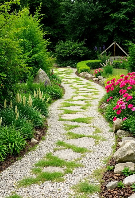 natural garden path creation