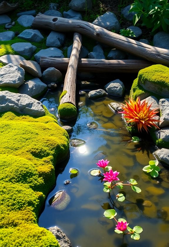 natural materials for ponds