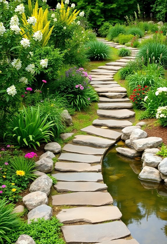 natural pathways enhance gardens