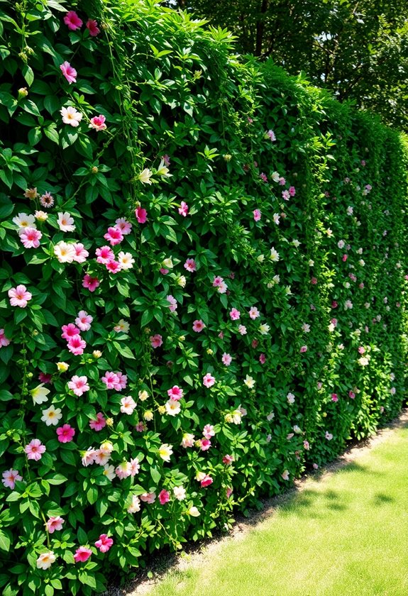 natural privacy with hedgerows