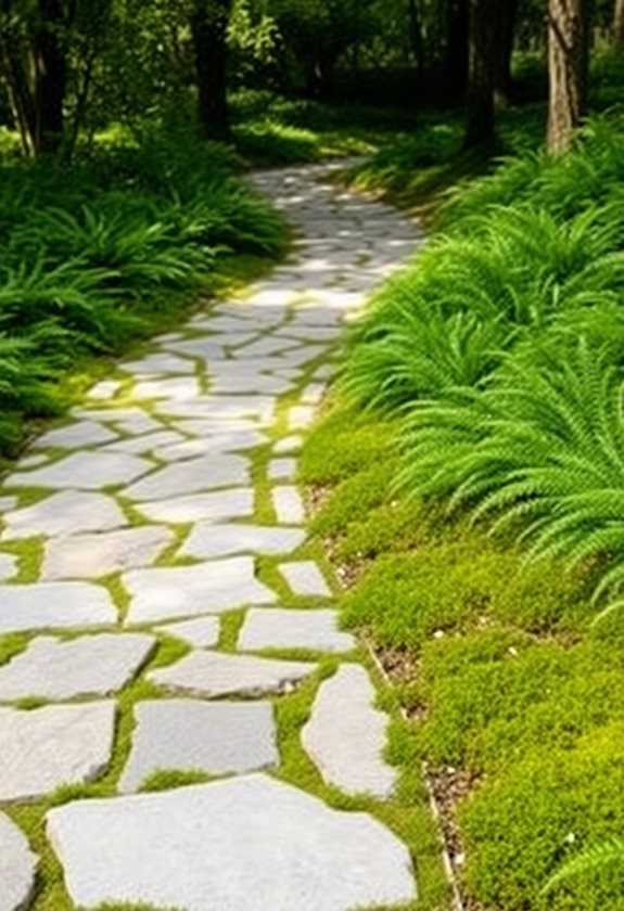 natural stone garden path