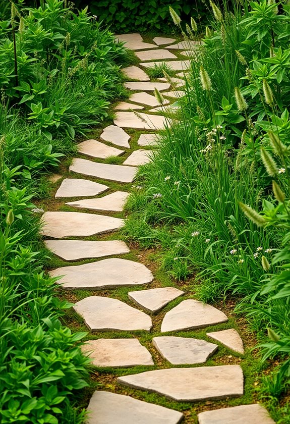 natural stone rustic pathway