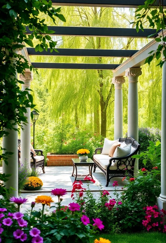 nature inspired backyard seating ideas