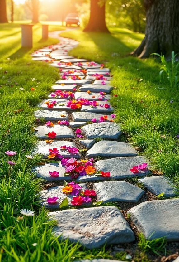 nature inspired garden pathways