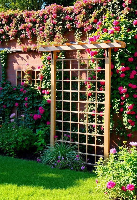 optimal garden trellis placement