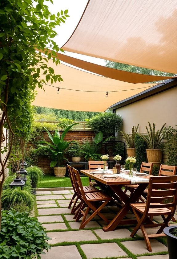 outdoor dining shade solutions