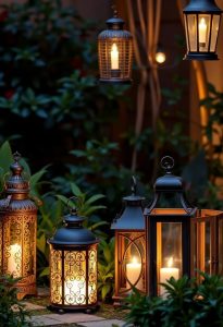 outdoor garden lantern designs