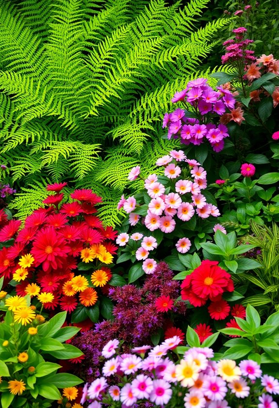 pair ferns creatively together