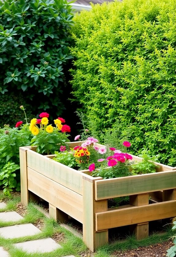 pallet garden bed transformation