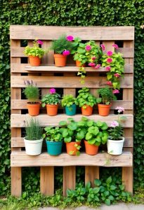 pallet vertical garden decor