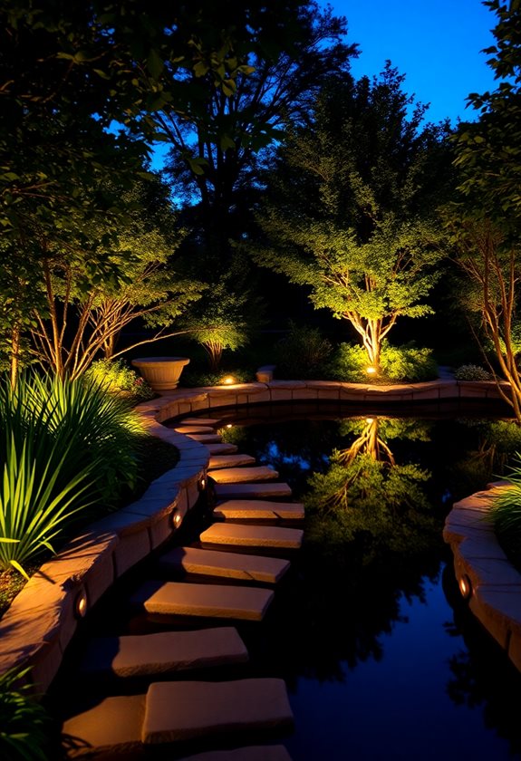 pathway lighting enhances ambiance