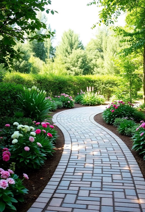 pathway width and shape