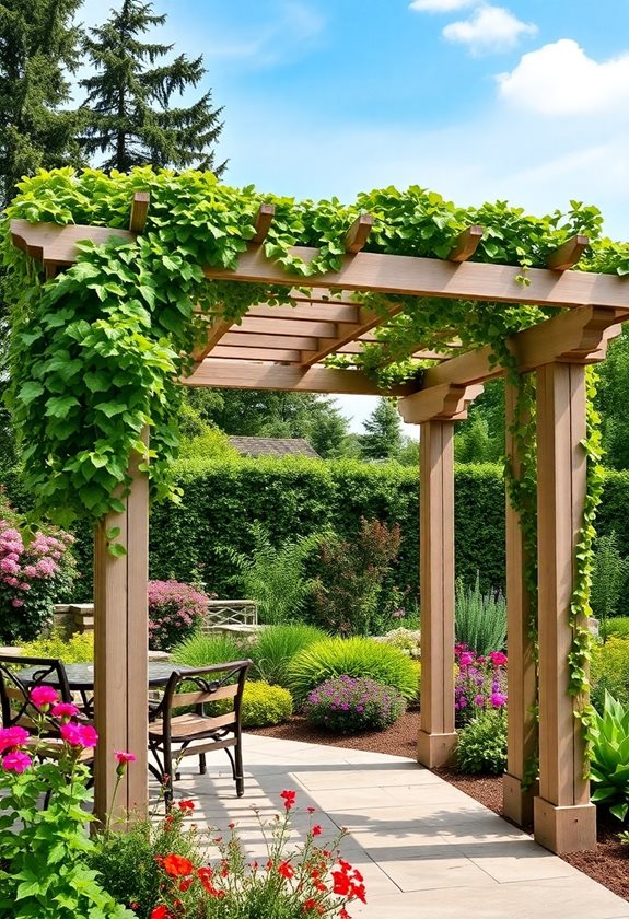 pergolas provide shade arbors welcome