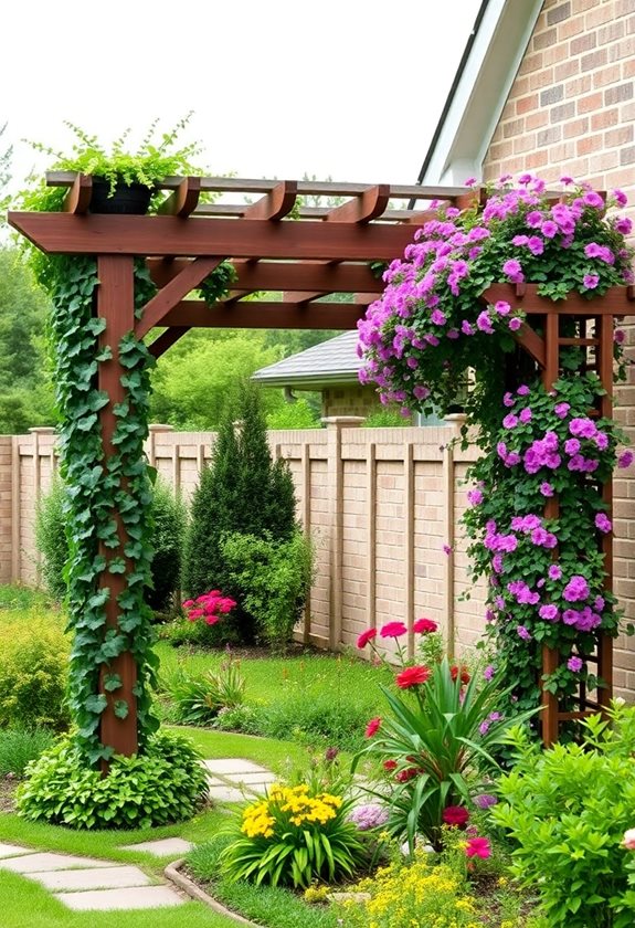 pergolas vs trellises aesthetic