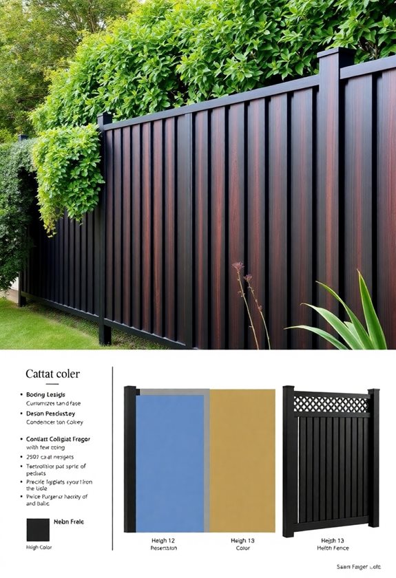 personalized garden fencing options