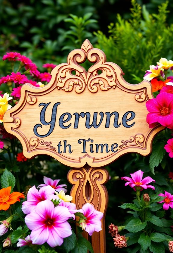 personalized garden name signs