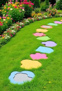 personalized garden stepping stones