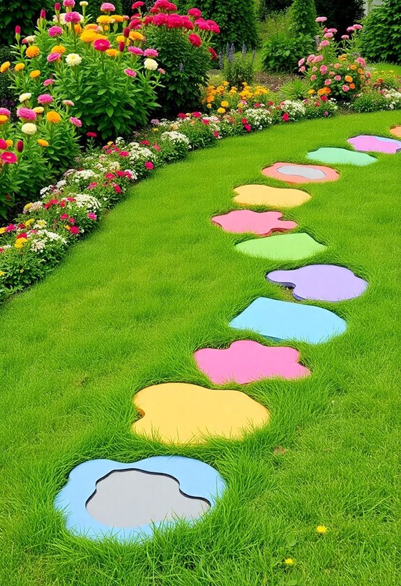 personalized garden stepping stones