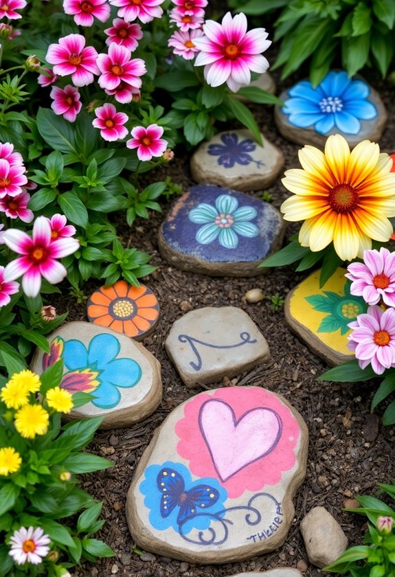 personalized garden stepping stones