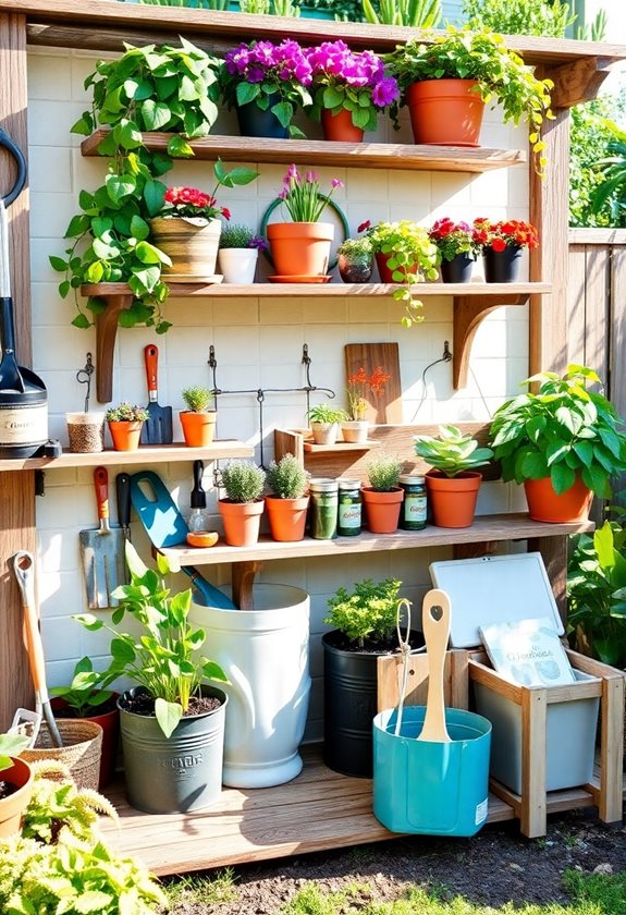 personalized potting station ideas