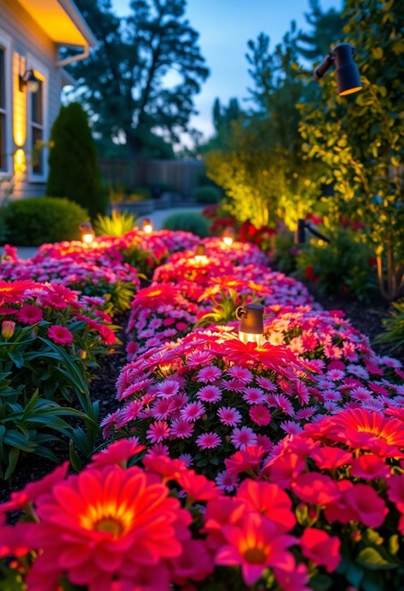plan garden lighting layout