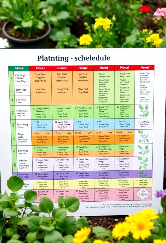 plan your planting schedule