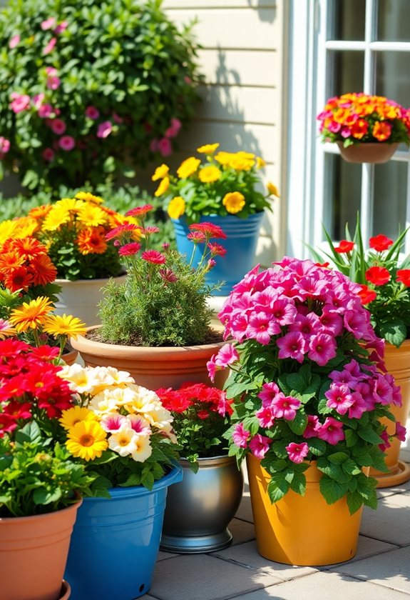 planting flowers with care