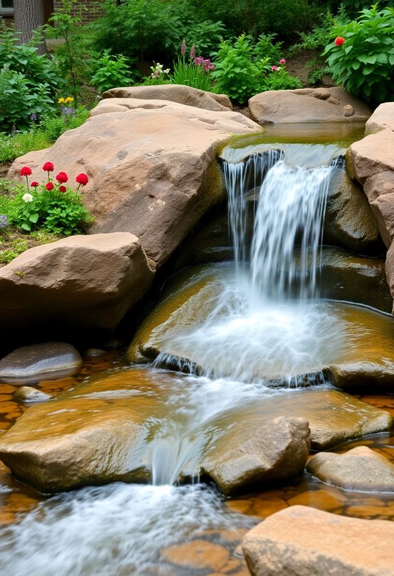 pondless waterfall backyard project