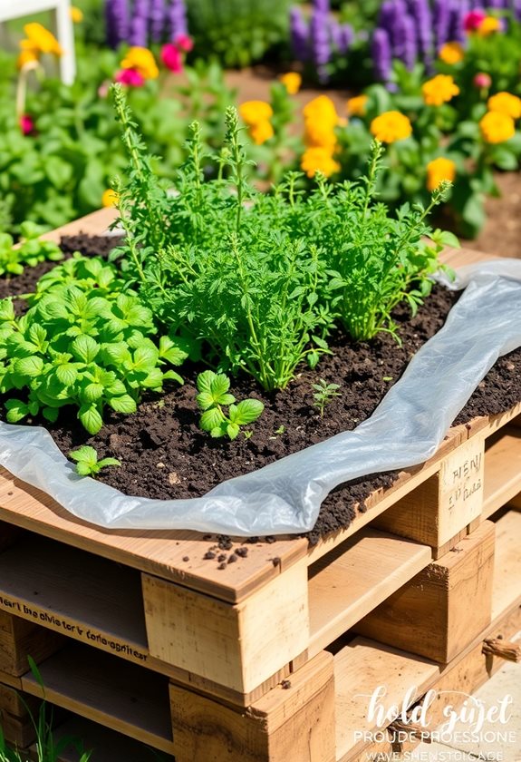 prepare pallet for planting