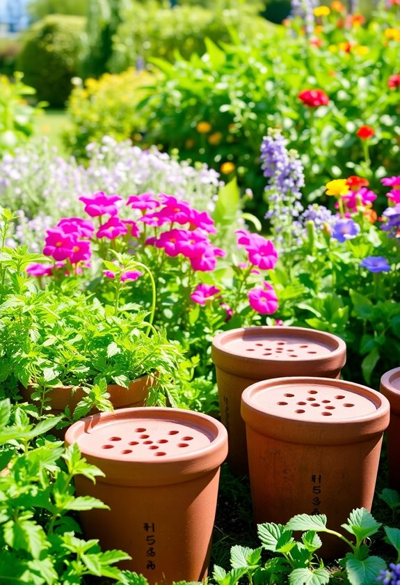 proper outdoor pot drainage