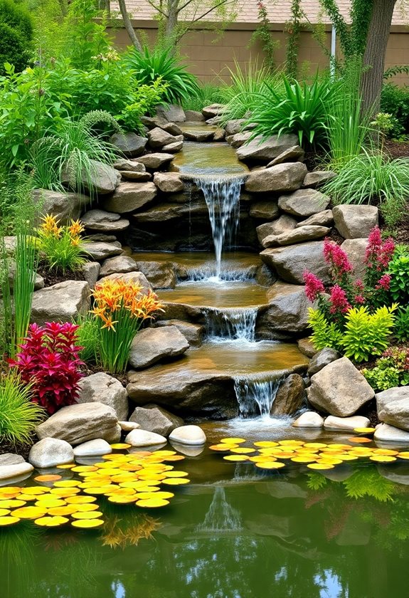 rain garden water features