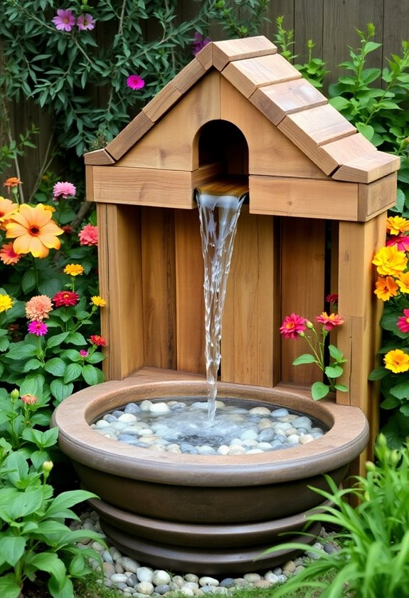recycled materials for fountains