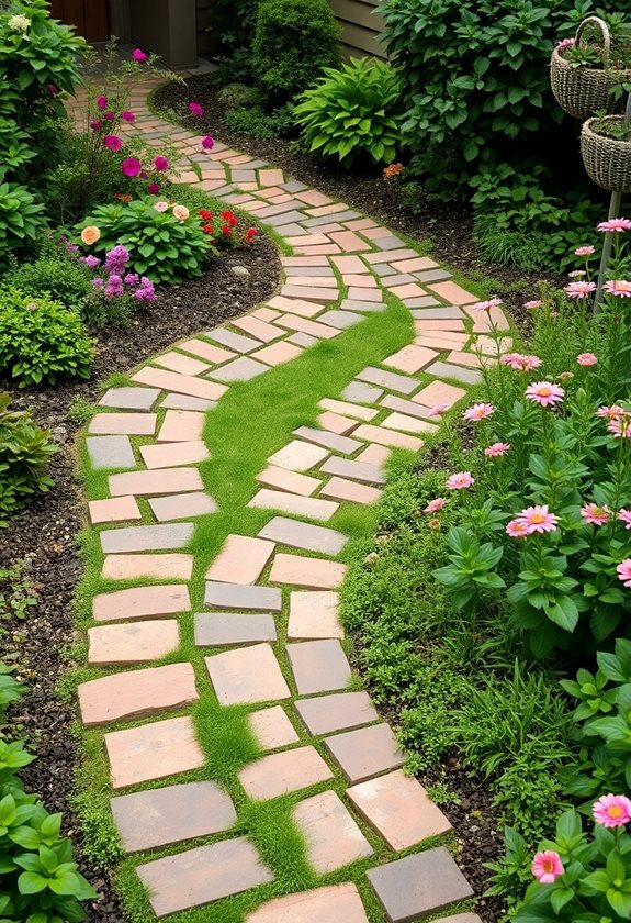 recycled materials for pathways