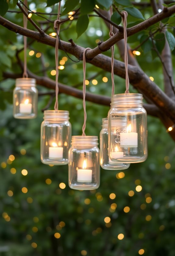 repurpose jars for lighting