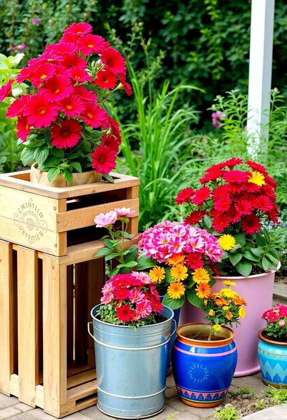 repurpose materials for gardening