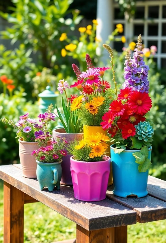 repurposed garden container ideas
