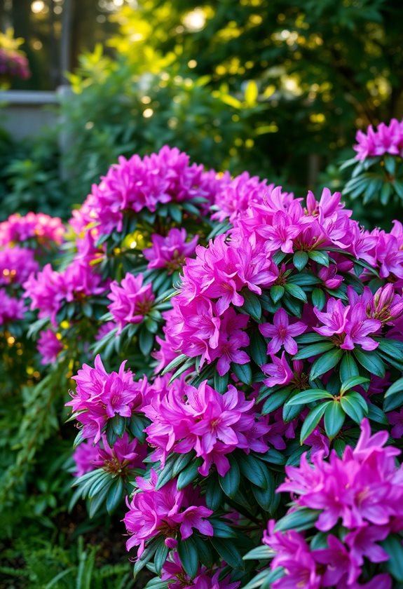 rhododendrons enhance garden beauty