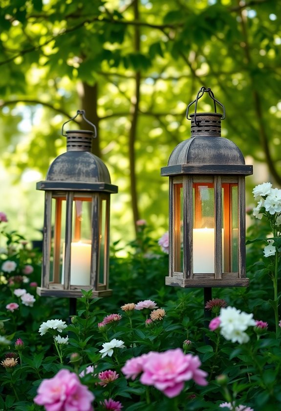 rustic lanterns for nostalgia