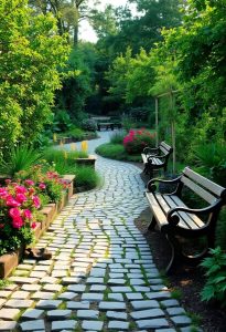 rustic outdoor walkway ideas