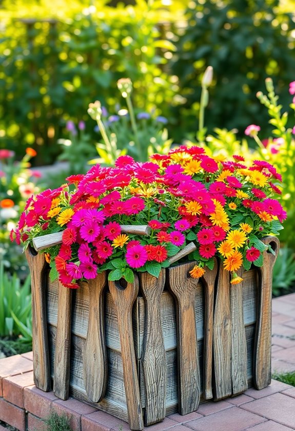 rustic tool planter project