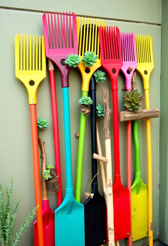 rusty rakes transformed creatively